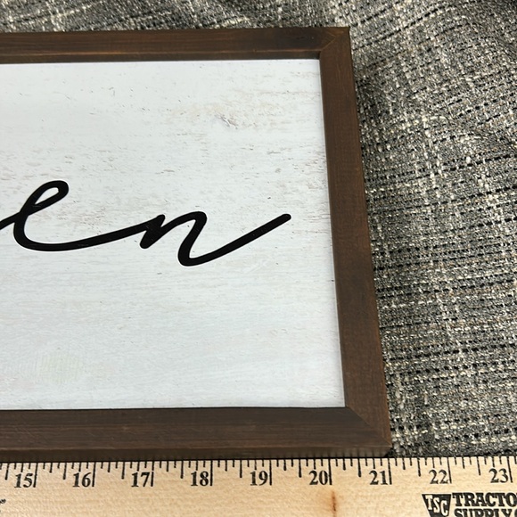 Rustic Brown and White Kitchen Wall Sign - Picture 10 of 13